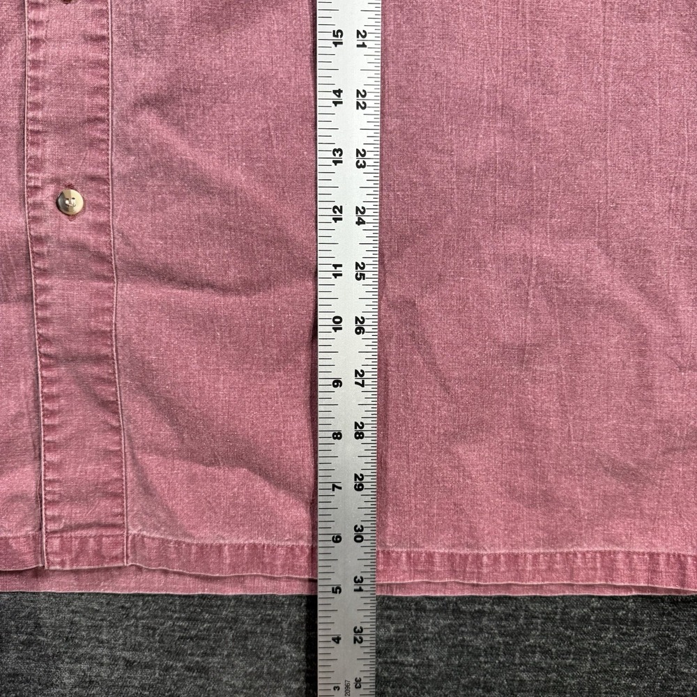 Red Head Brand Co. Button Up Long Sleeve Red Men's Size XXL Elbow Patches VTG - Picture 13 of 15